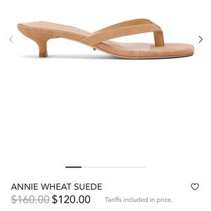 Tony Bianco Annie Wheat Suede Sandal - Wheat